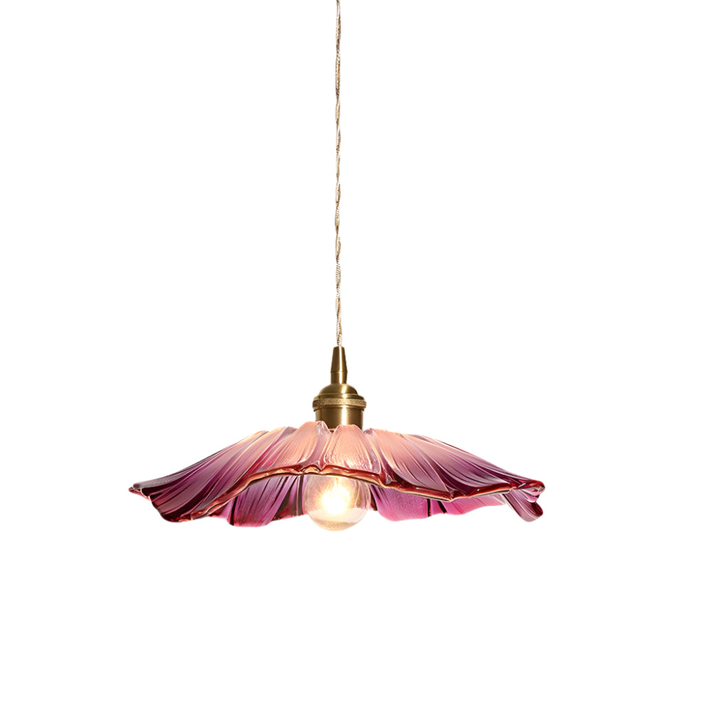 Elegant Flower Glass Pendant Lamp
