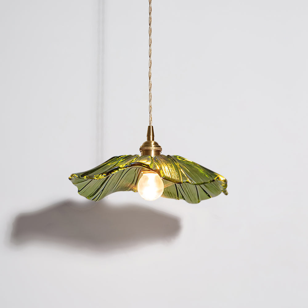 Elegant Flower Glass Pendant Lamp