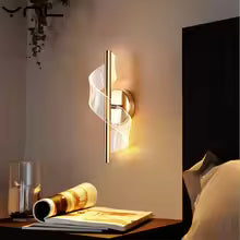 Elegant Glass Wall Sconce Lighting with Chandelier Design