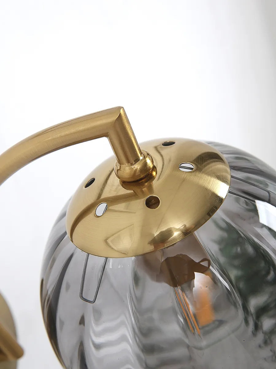 Elegant Glass Wall Sconce Lighting with LED for Modern Home Decor