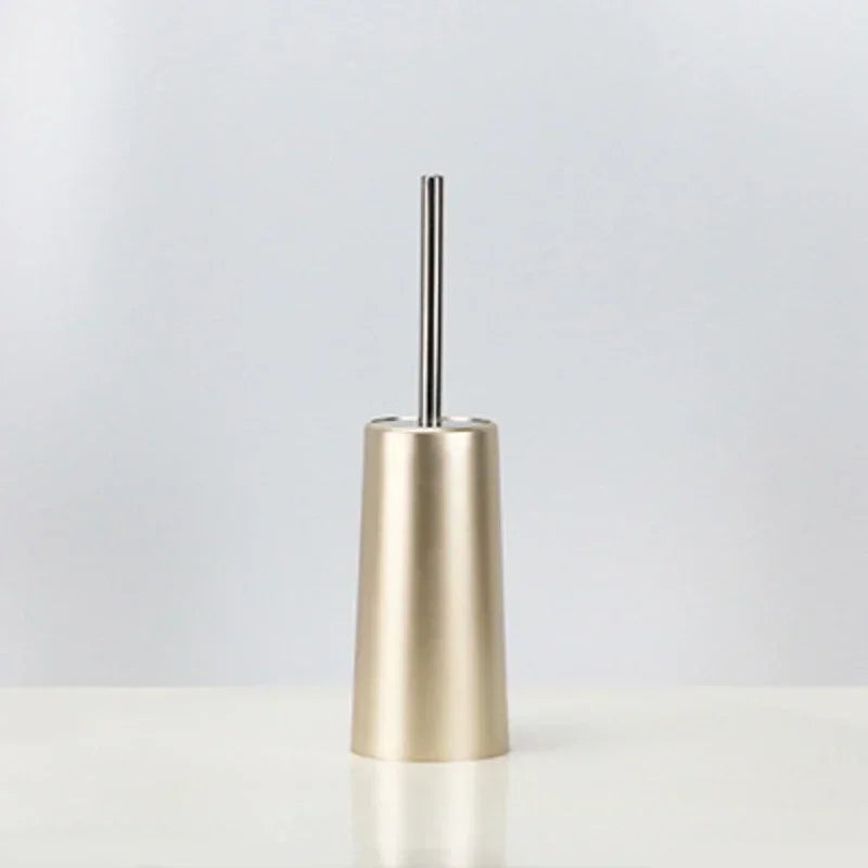 Elegant Gold Toilet Brush and Holder