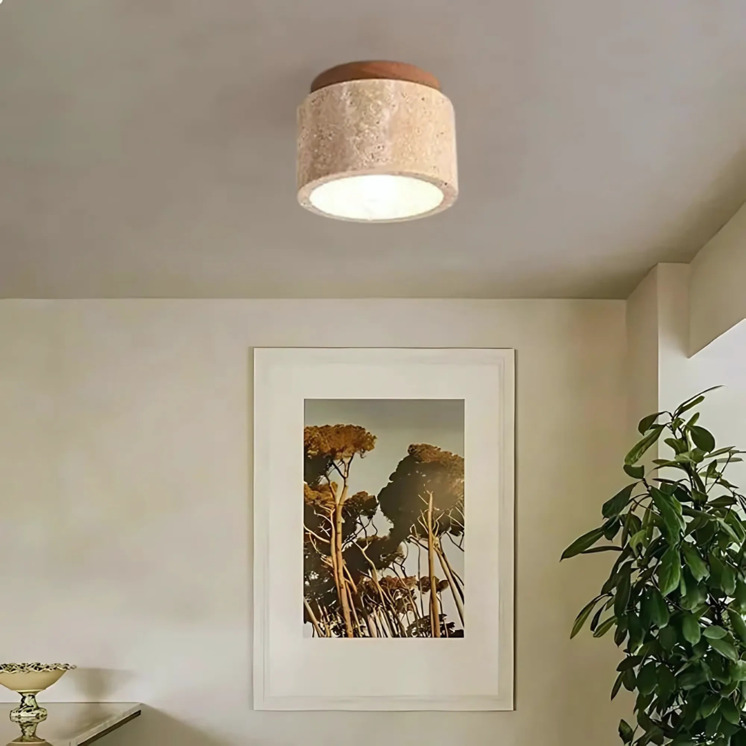Elegant Japanese Warm White LED Ceiling Lamp