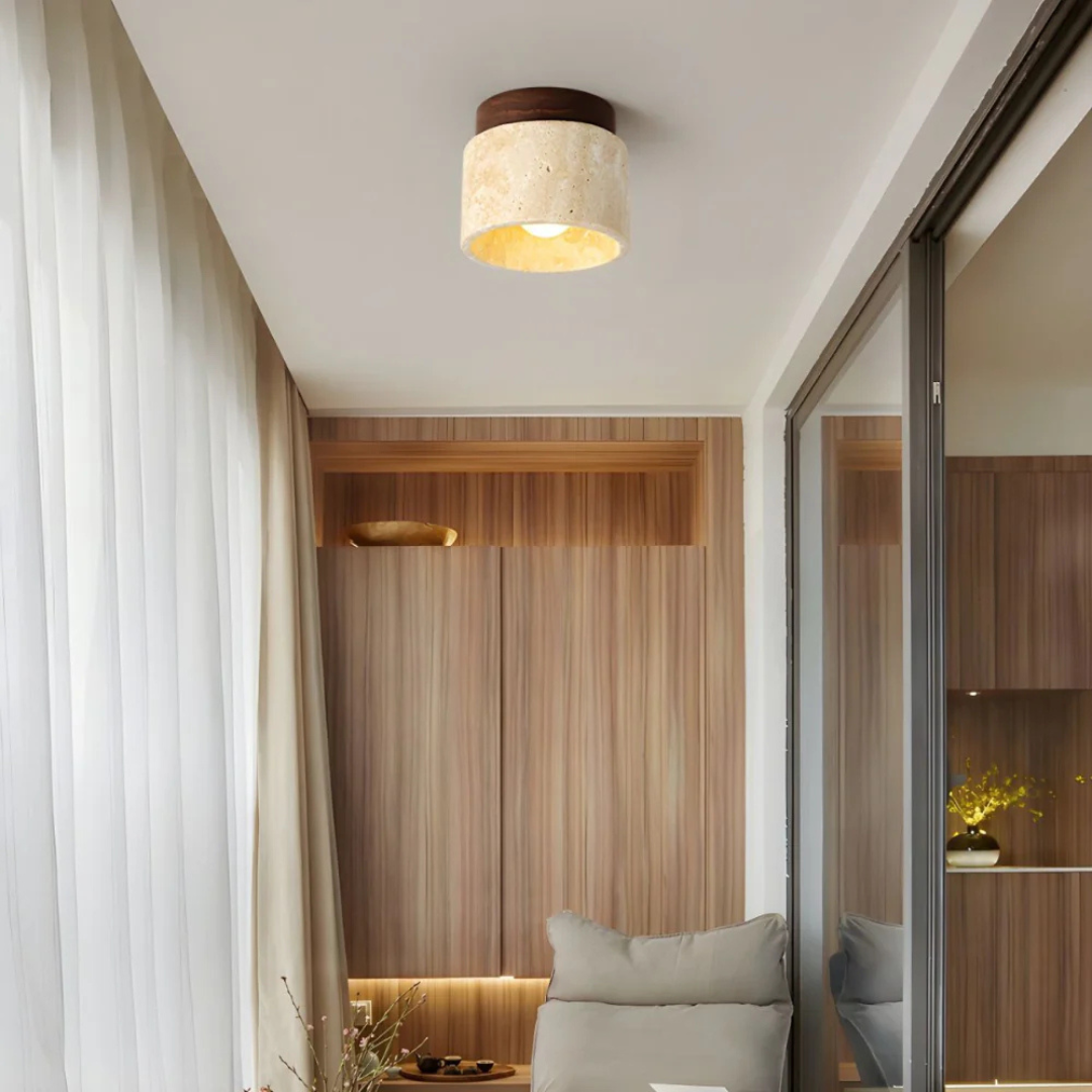 Elegant Japanese Warm White LED Ceiling Lamp