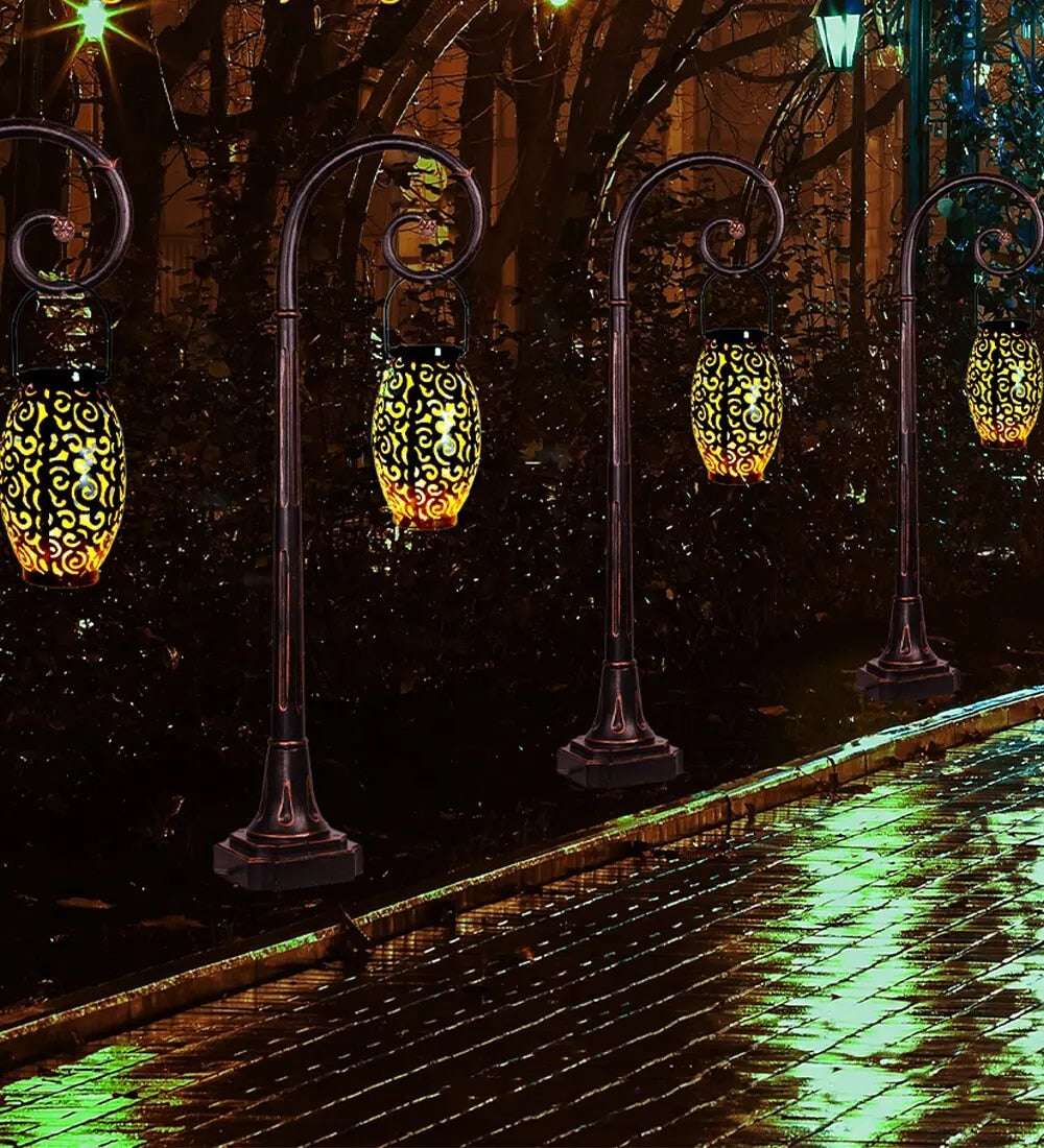 Elegant Solar Lantern for Outdoor Decor - Solar Powered Lanterns