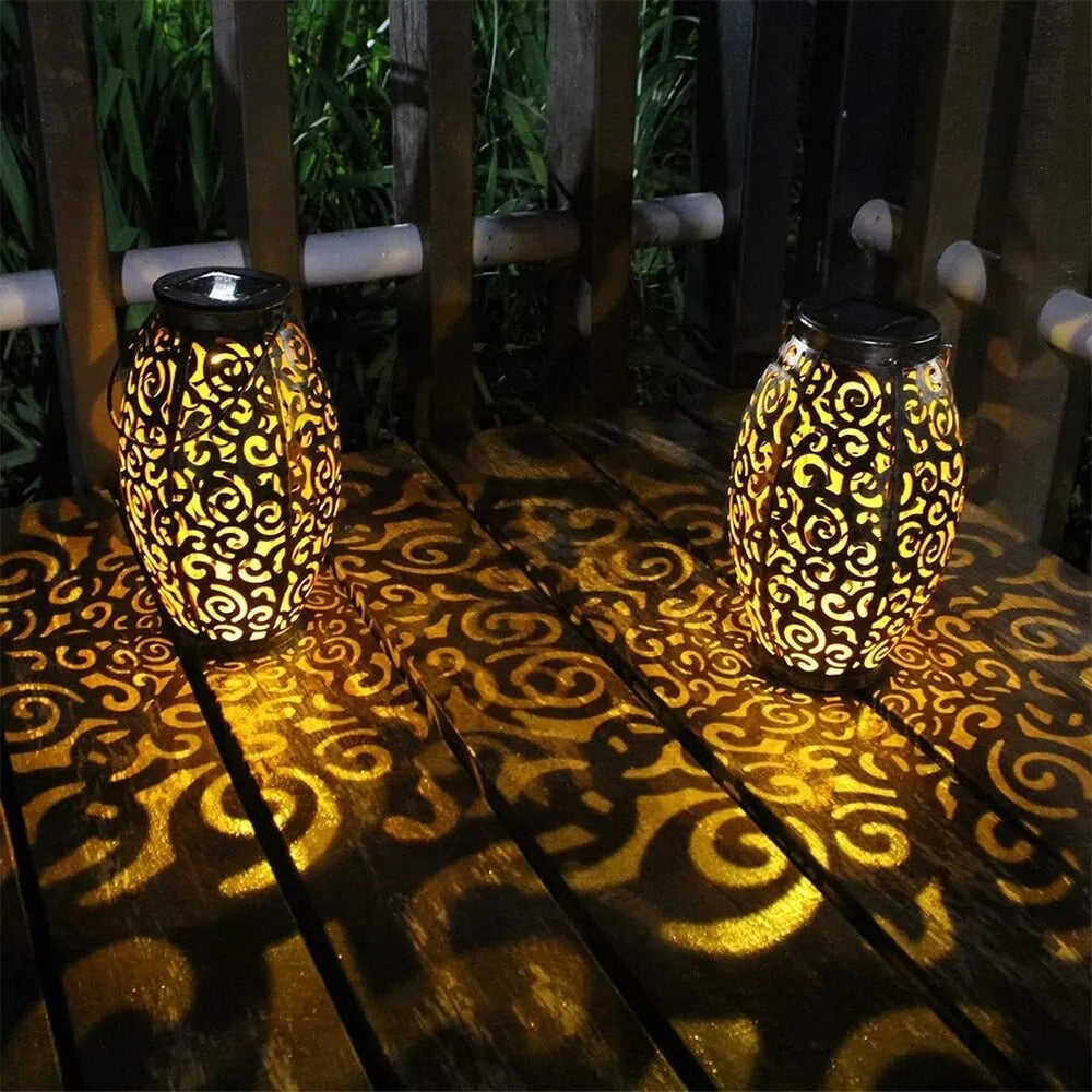 Elegant Solar Lantern for Outdoor Decor - Solar Powered Lanterns