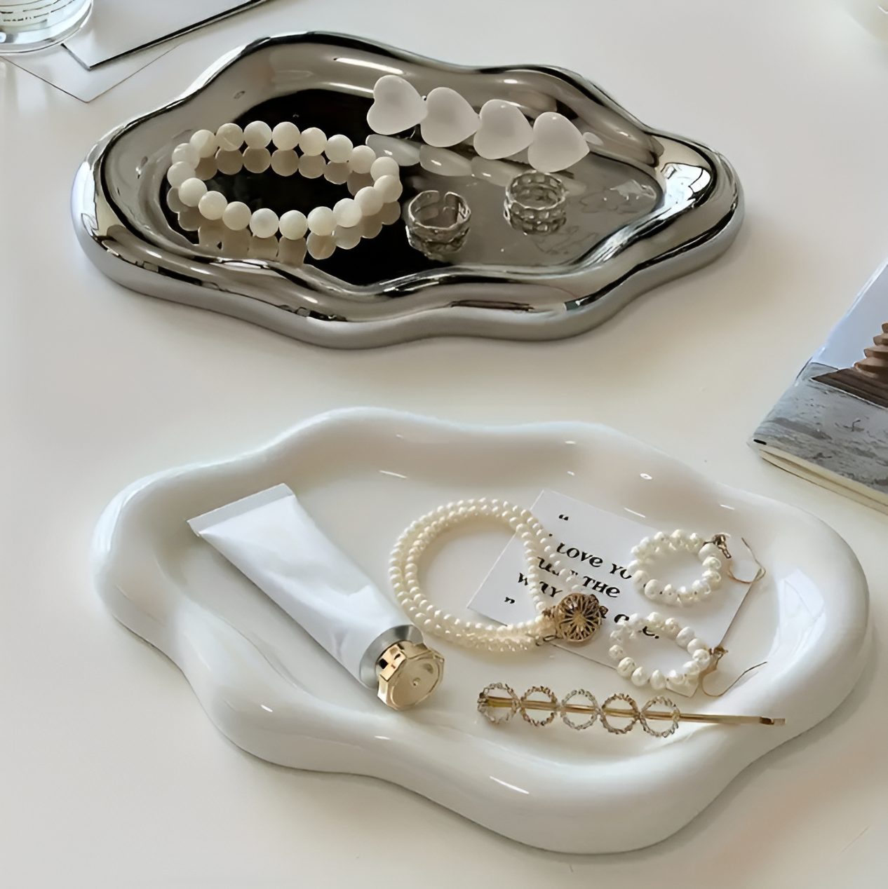 Elegant Ceramic Jewelry Dish