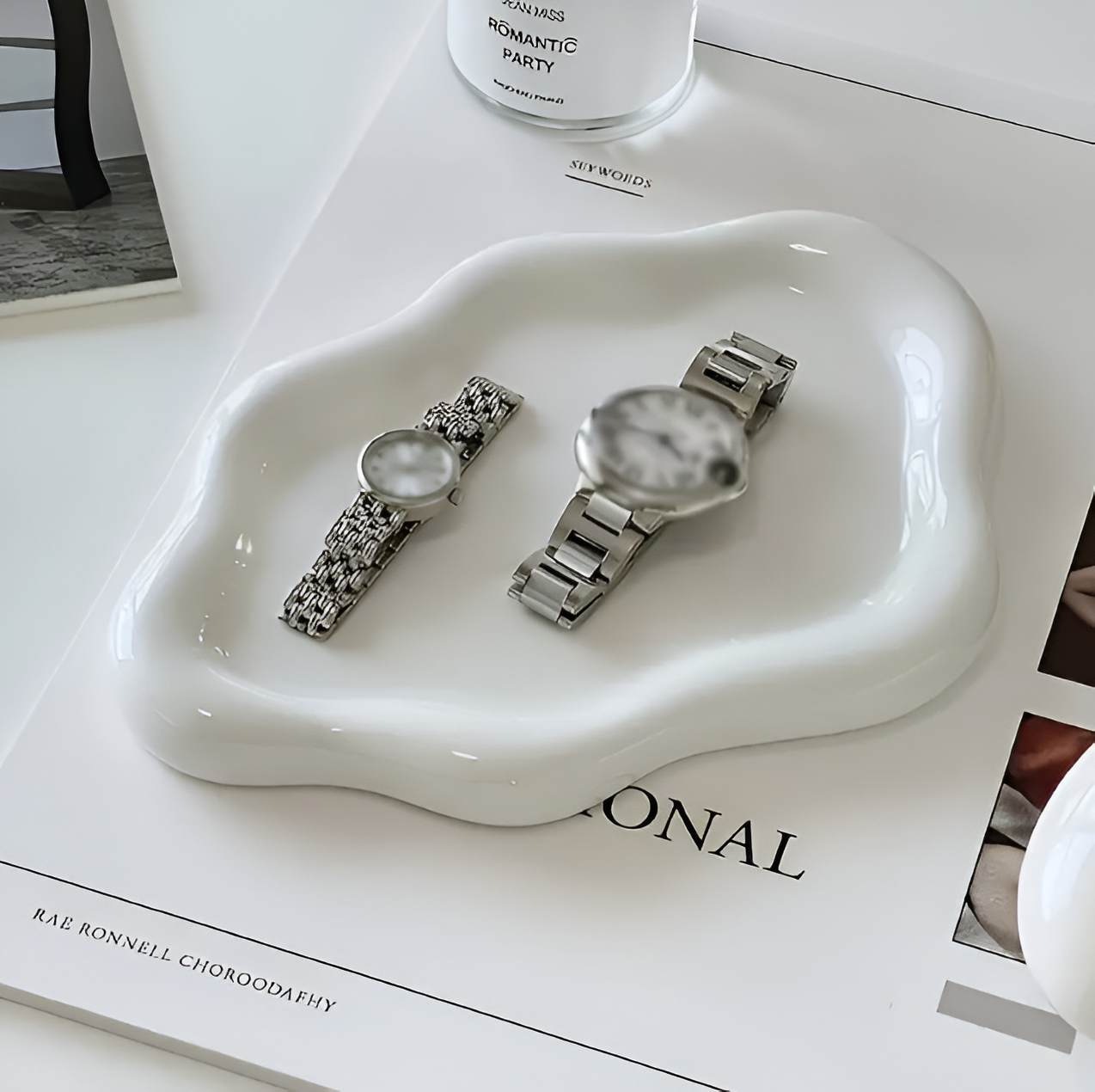 Elegant Ceramic Jewelry Dish