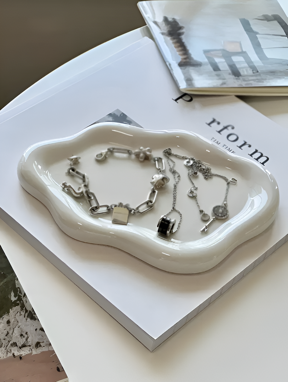Elegant Ceramic Jewelry Dish