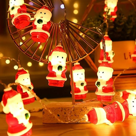 Fayluna | Outdoor Fairy Lights String with Santa Design, LED, 1.5m & 3m Lengths 0
