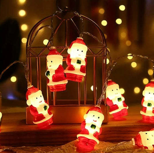 Fayluna | Outdoor Fairy Lights String with Santa Design, LED, 1.5m & 3m Lengths 1