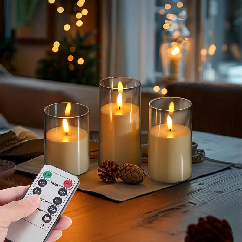FlickerNova | Velas sin llama con control remoto