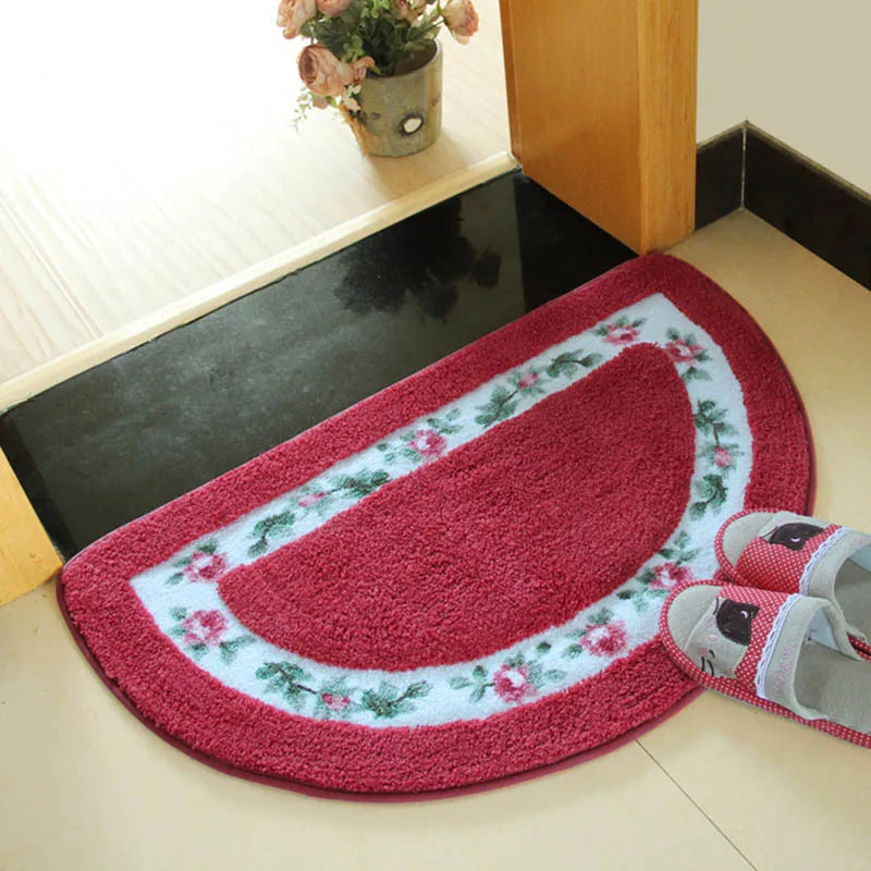 Florales Design waschbarer Teppich mit rutschfester Unterseite