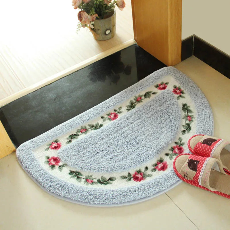 Florales Design waschbarer Teppich mit rutschfester Unterseite