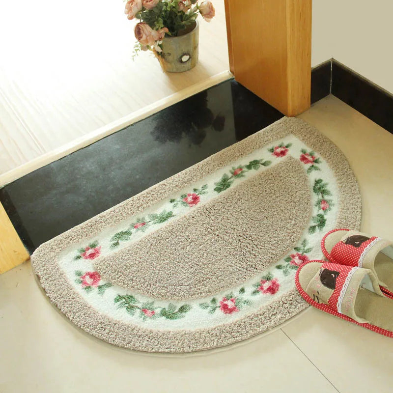 Florales Design waschbarer Teppich mit rutschfester Unterseite