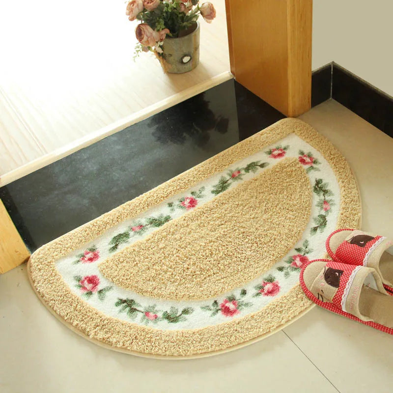 Florales Design waschbarer Teppich mit rutschfester Unterseite