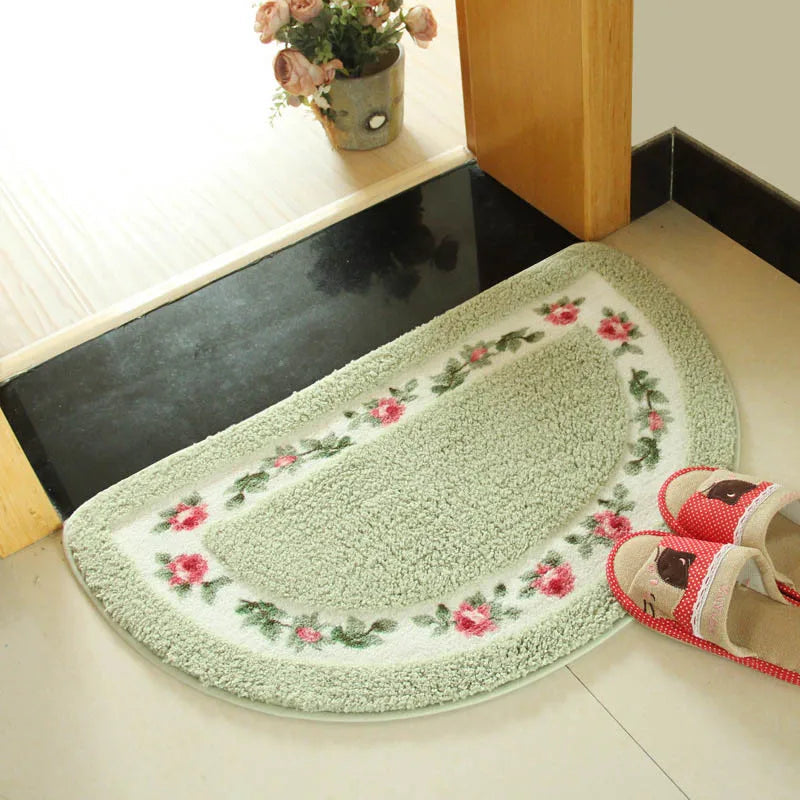Florales Design waschbarer Teppich mit rutschfester Unterseite