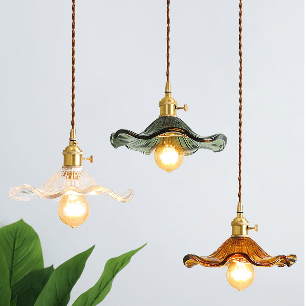 Floria | Lampada a sospensione in ottone per illuminazione da cucina