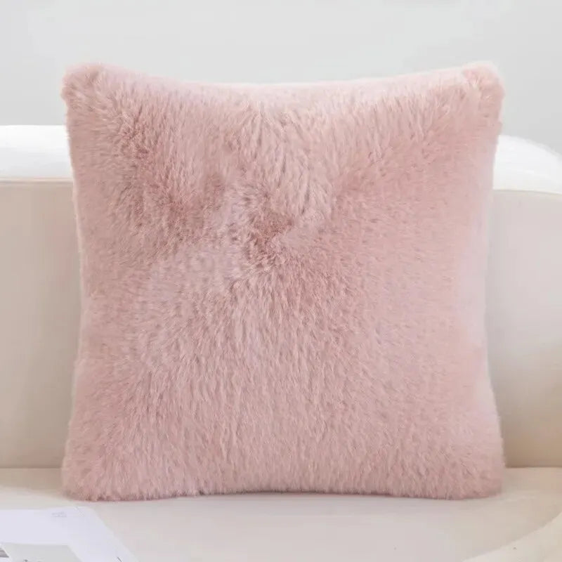 Flauschiger Kissenbezug