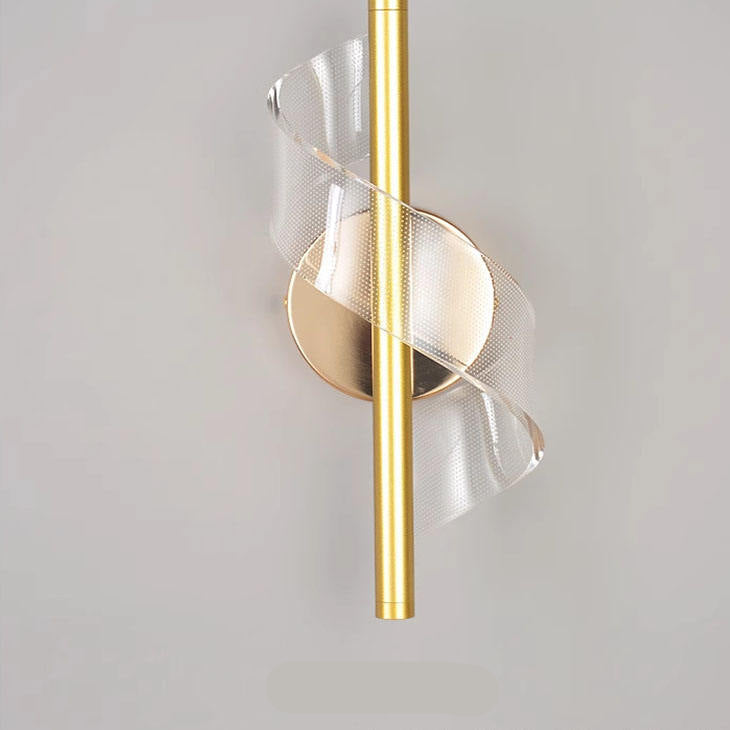 Elegant Glass Wall Sconce Lighting with Chandelier Design