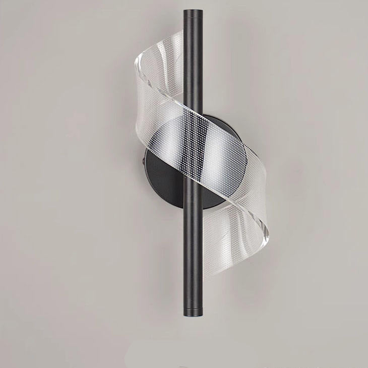 Elegant Glass Wall Sconce Lighting with Chandelier Design