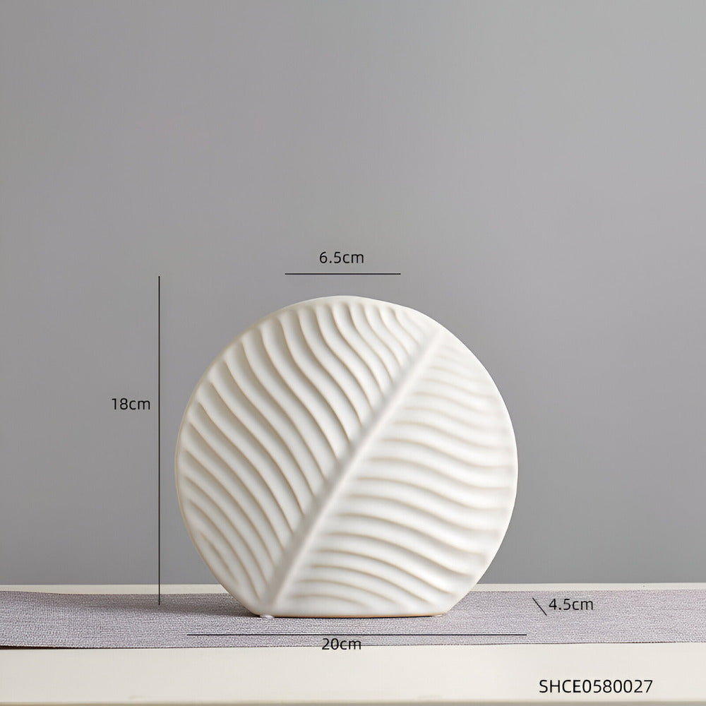Handgemachte weiße Keramikvase