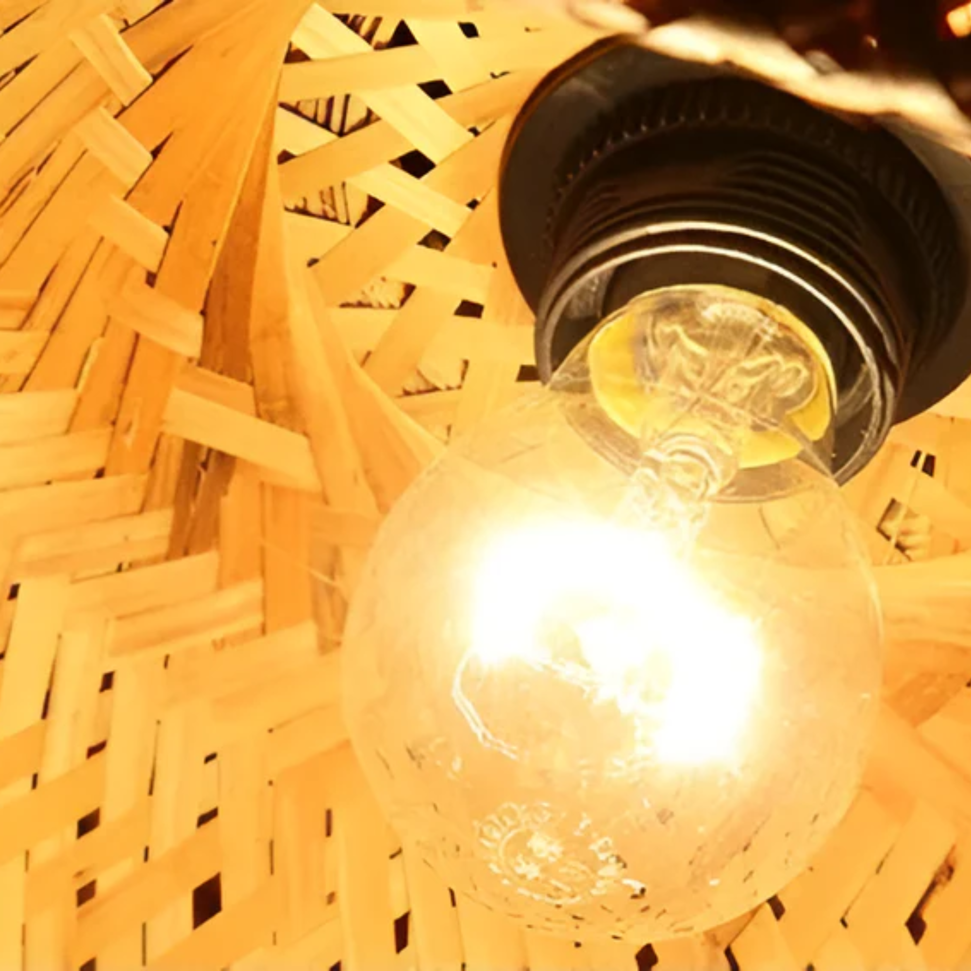 Handwoven Bamboo Dome Pendant Light