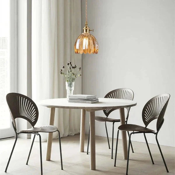 Japanese Retro Glass Pendant Light