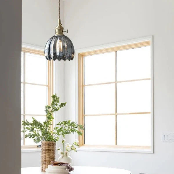 Japanese Retro Glass Pendant Light