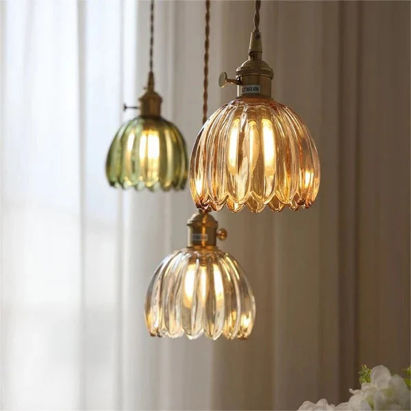 Japanese Retro Glass Pendant Light
