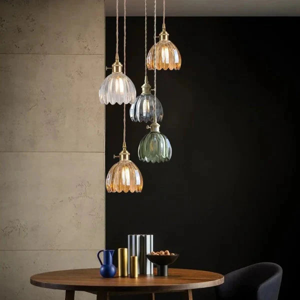 Japanese Retro Glass Pendant Light