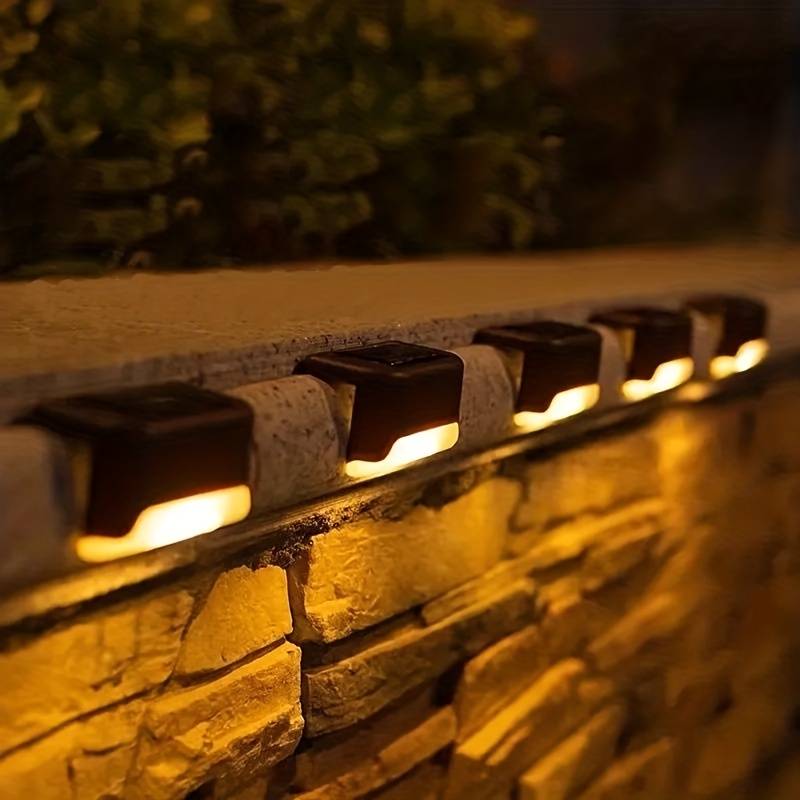 Cordless solar LED wall lights