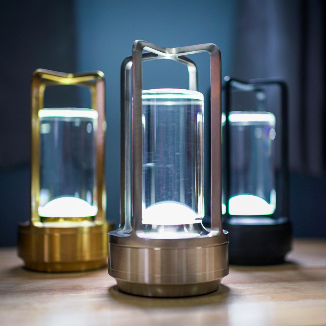 Ambient Lantern - Cordless Crystal Table Lamp