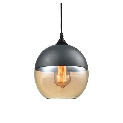 Laurissa | Lampada a sospensione in vetro e legno