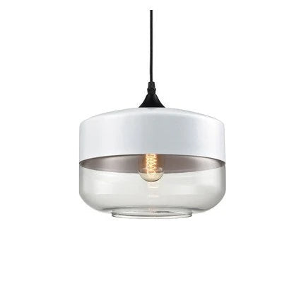 Laurissa | Lampada a sospensione in vetro e legno