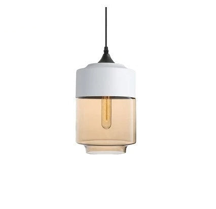 Laurissa | Lampada a sospensione in vetro e legno