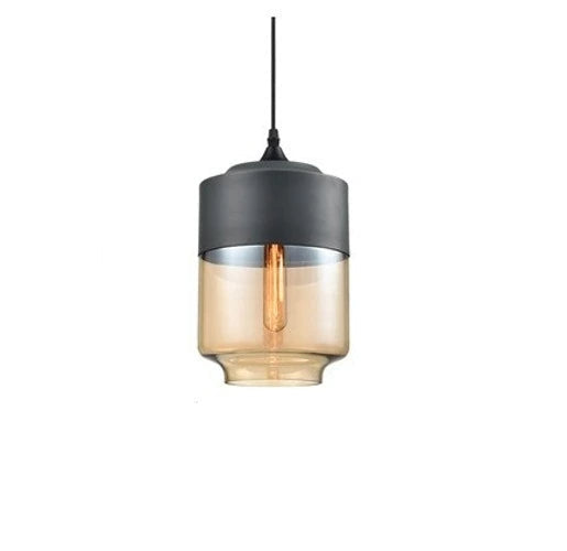 Laurissa | Lampada a sospensione in vetro e legno