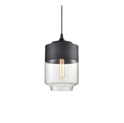 Laurissa | Lampada a sospensione in vetro e legno