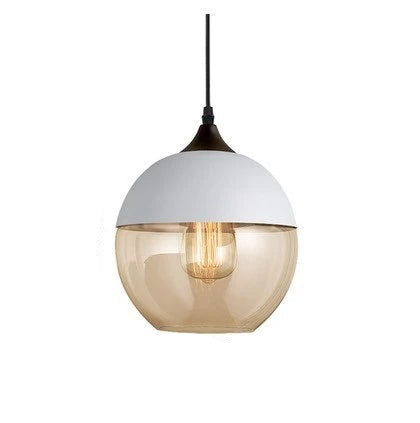 Laurissa | Lampada a sospensione in vetro e legno