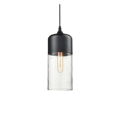 Laurissa | Lampada a sospensione in vetro e legno
