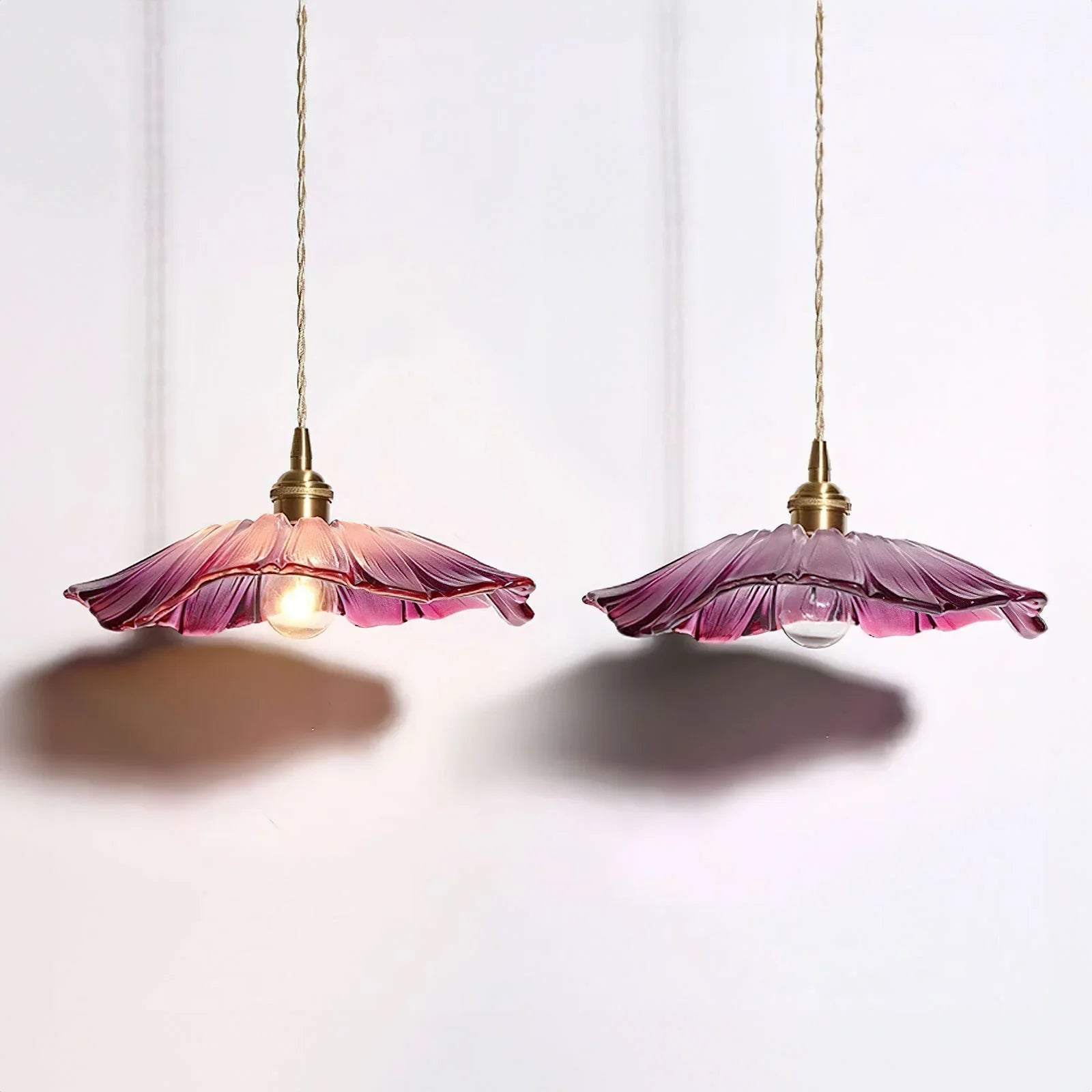 Lampada a sospensione da soffitto in vetro