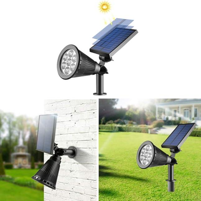 Lumaspot | Lampada Solare da Giardino con 9 Colori LED Regolabili per Luci Esterne