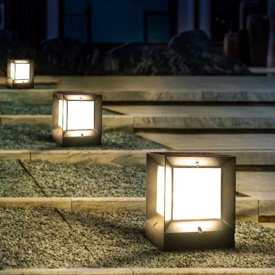 Lampada da terra moderna per esterni