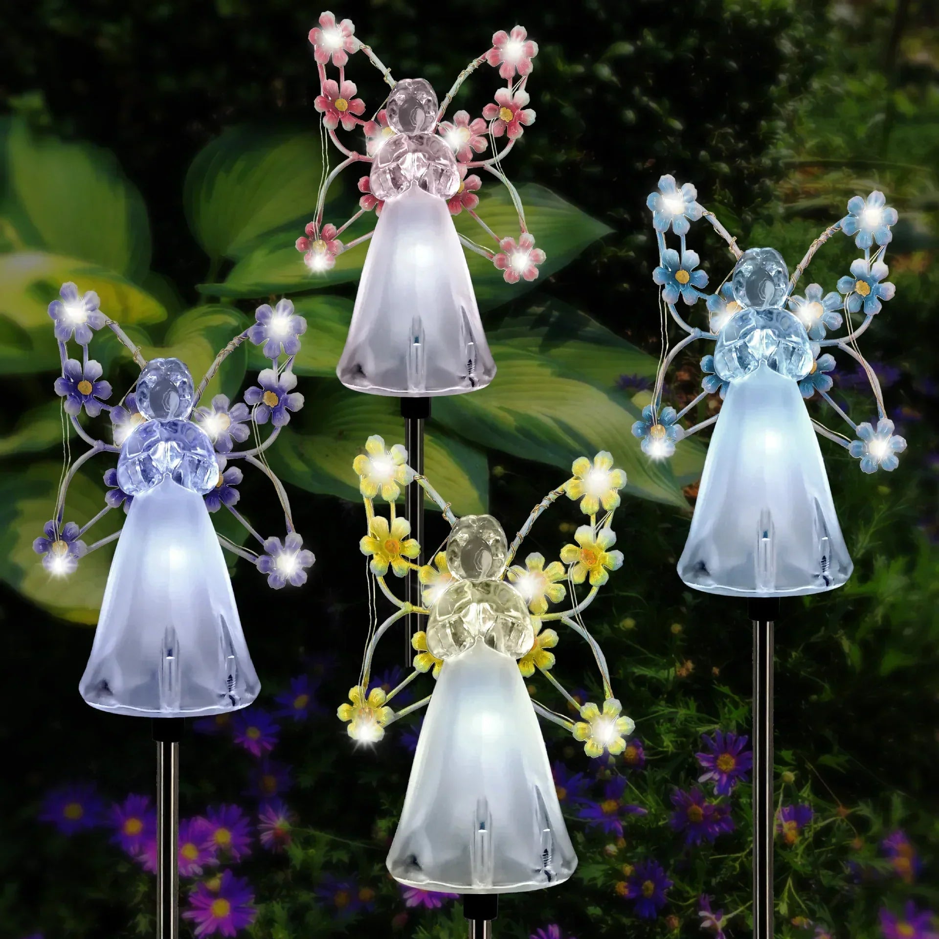 Tuinlampen met engelenvleugelontwerp