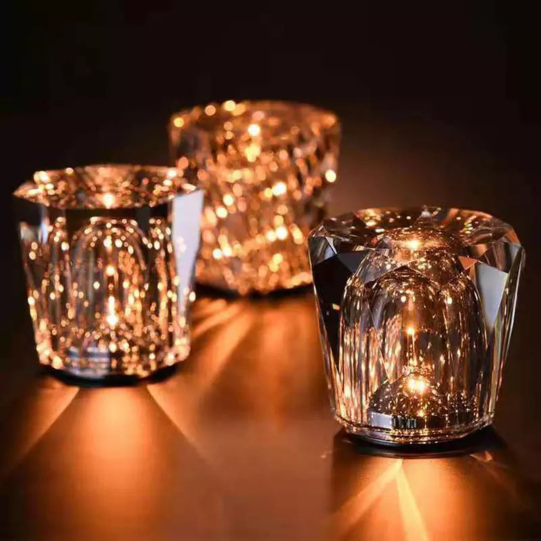 Lumex |  Wireless Crystal Table Lamp