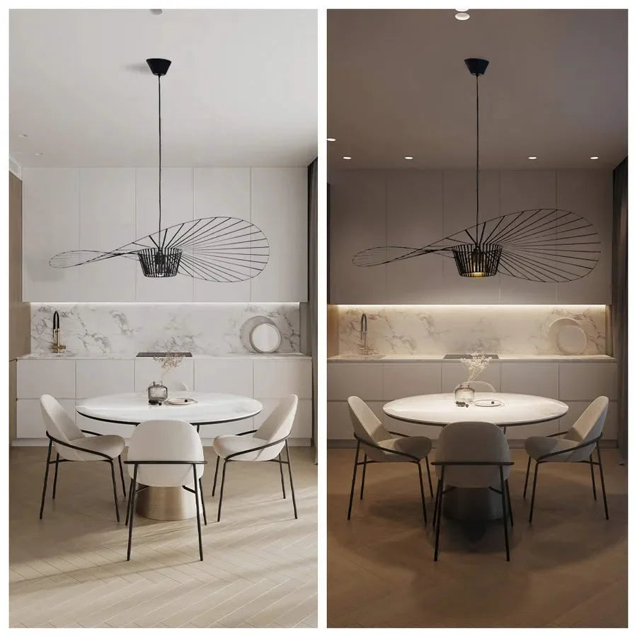 Lumosphere | Modern Straw Hat Pendant Light 4