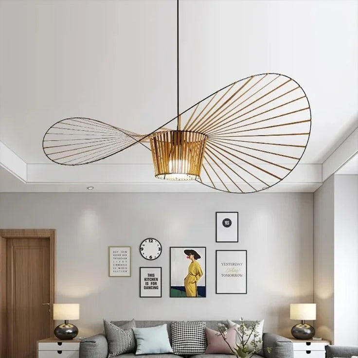 Lumosphere | Modern Straw Hat Pendant Light 5