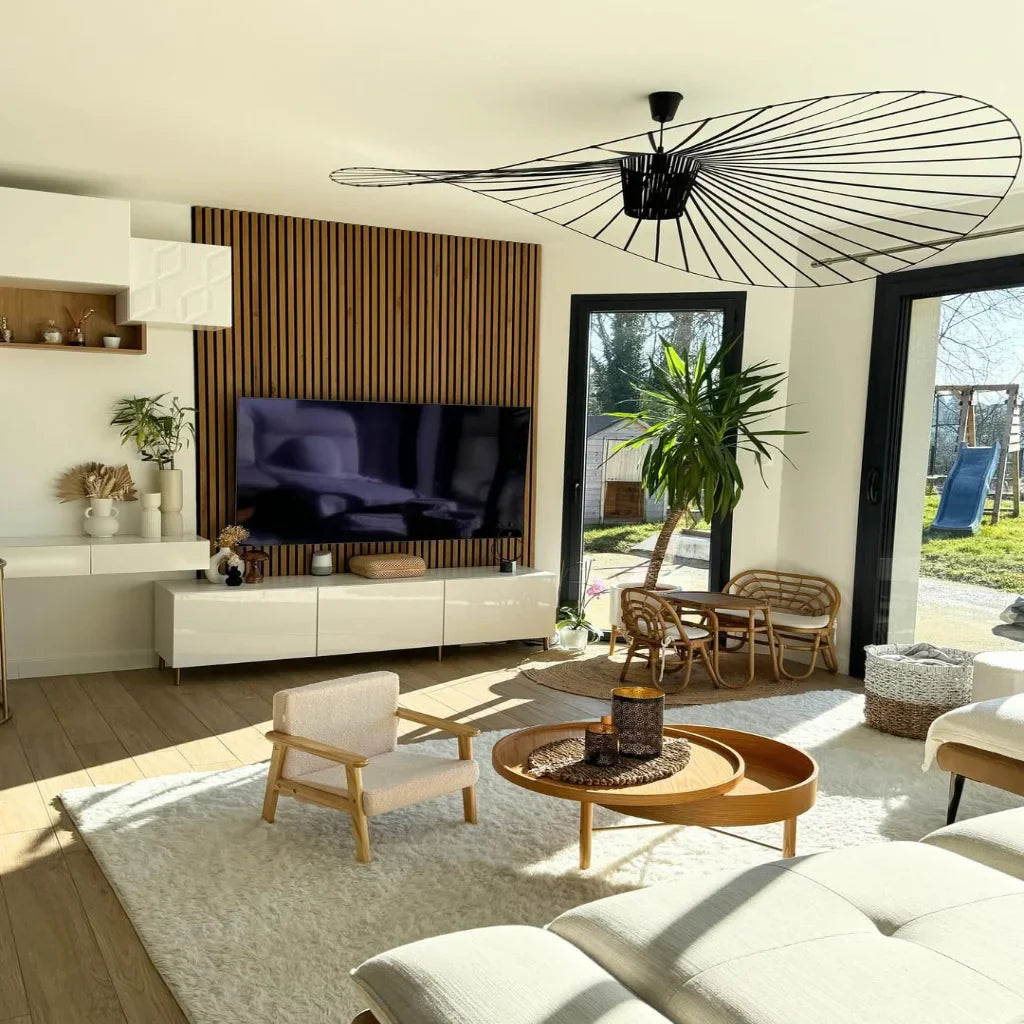 Lumosphere | Modern Straw Hat Pendant Light 6