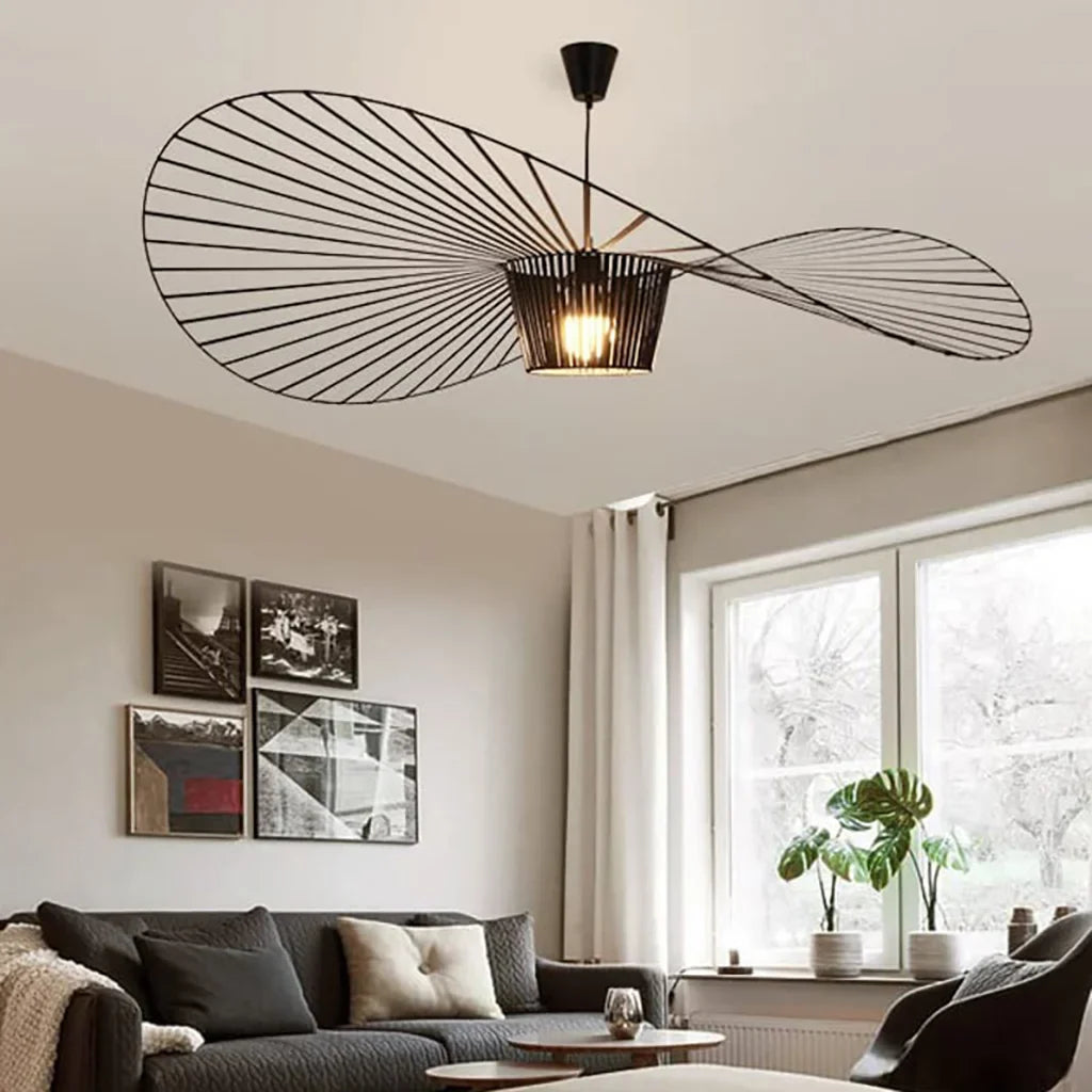 Lumosphere | Modern Straw Hat Pendant Light 7