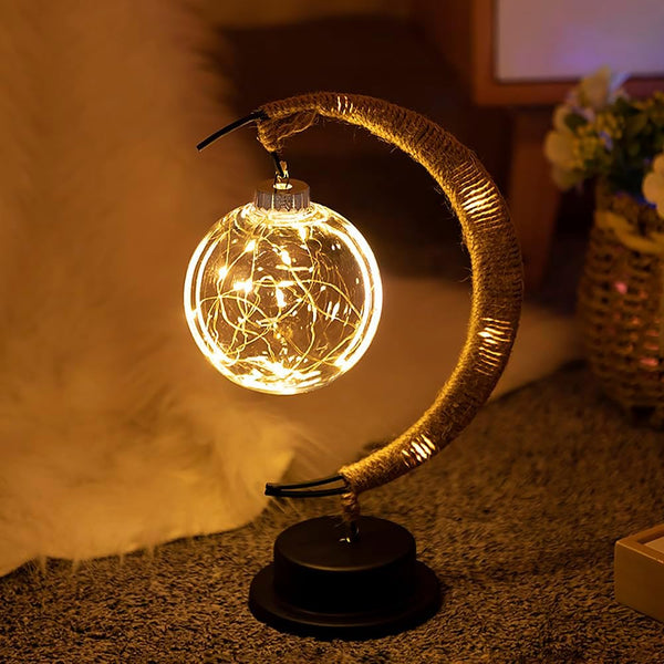 Glas Mondlicht Lampe