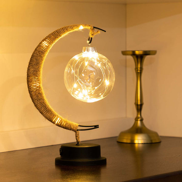 Glas Mondlicht Lampe